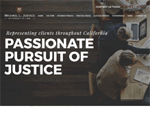 Tablet Screenshot of mikejusticelaw.com